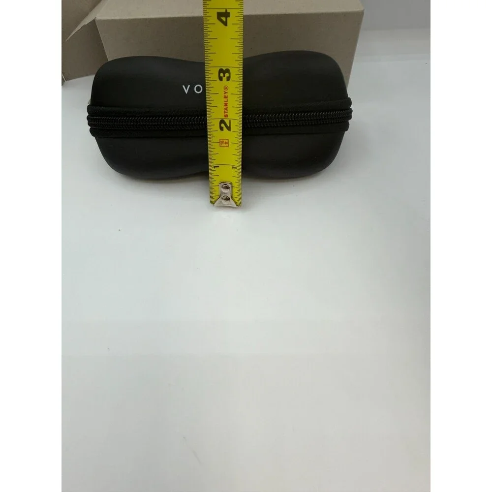 Vogue Eyeglass Sunglasses Case Black Zip Hard Shell w/ Box Cloth & Booklet